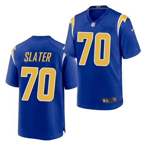 Men Los Angeles Chargers #70 Rashawn Slater Nike Royal Game NFL Jersey
